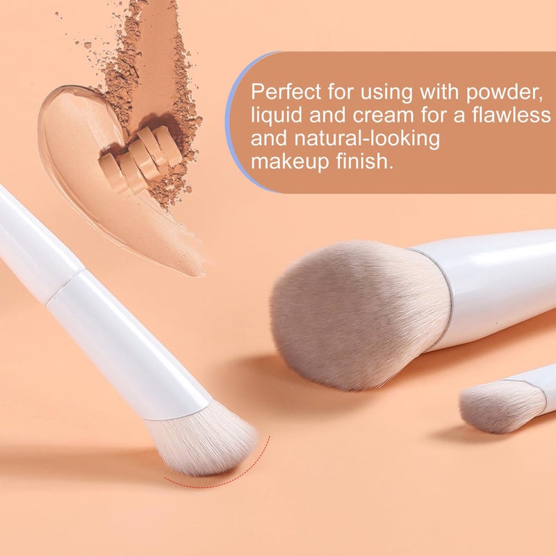 KingMas Concealer Brush, Angled Under Eye Makeup Brush Small Precision Face Blending Brush (270) - Image 3